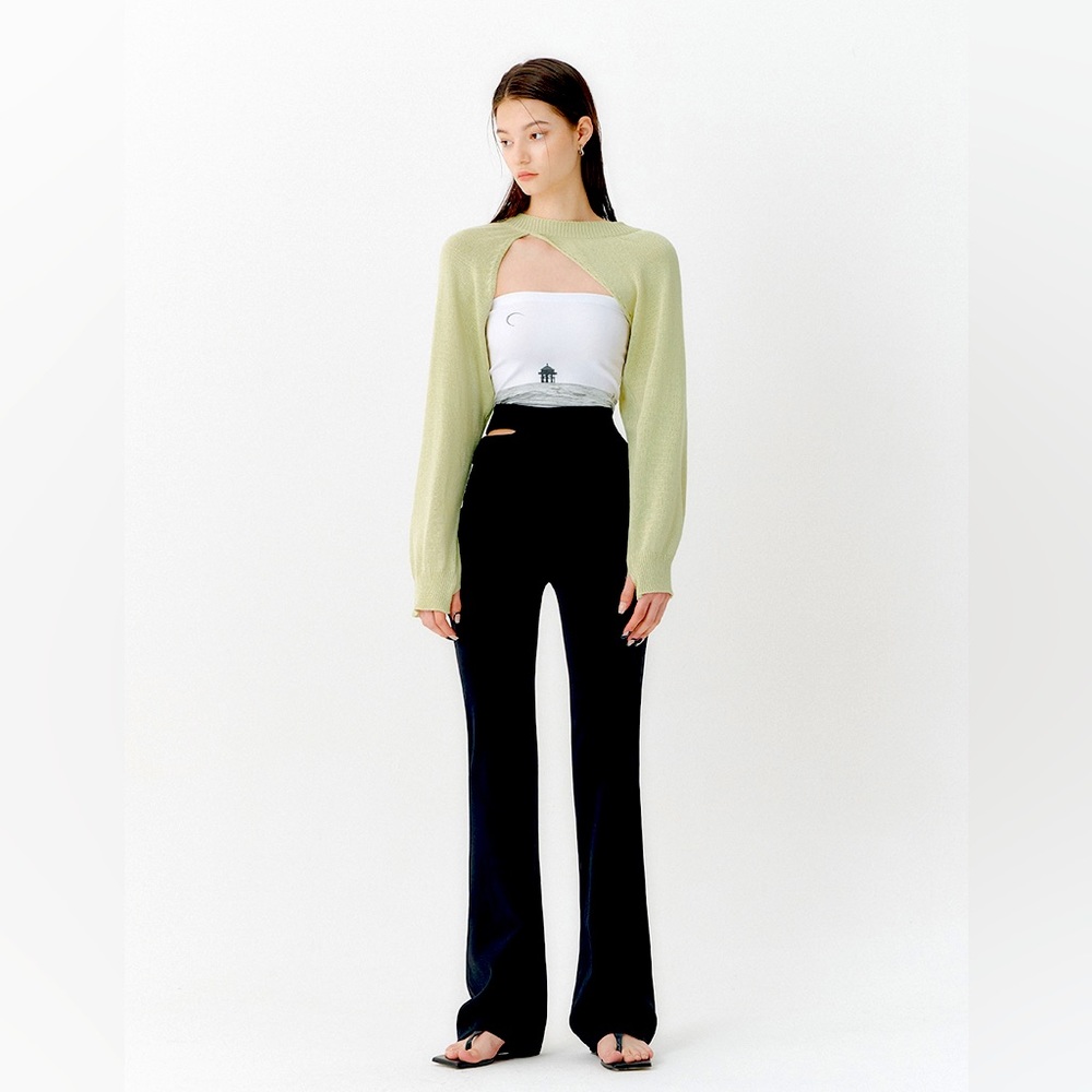 YUSE cut out black pants